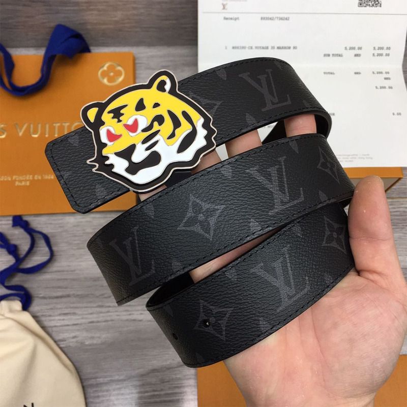 l**is V*t*n tiger 40mm belt black