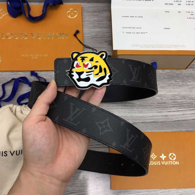 l**is V*t*n tiger 40mm belt black