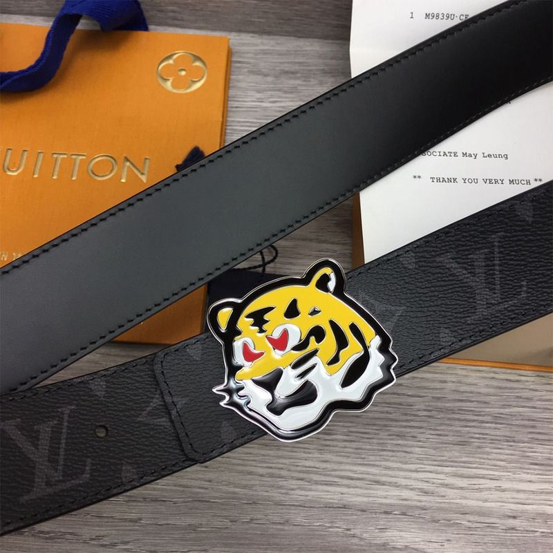 l**is V*t*n tiger 40mm belt black