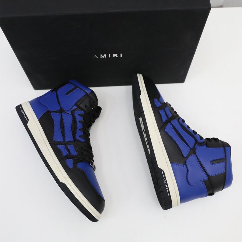 Amiri Skel-Top Hi Sneaker Black/Blue