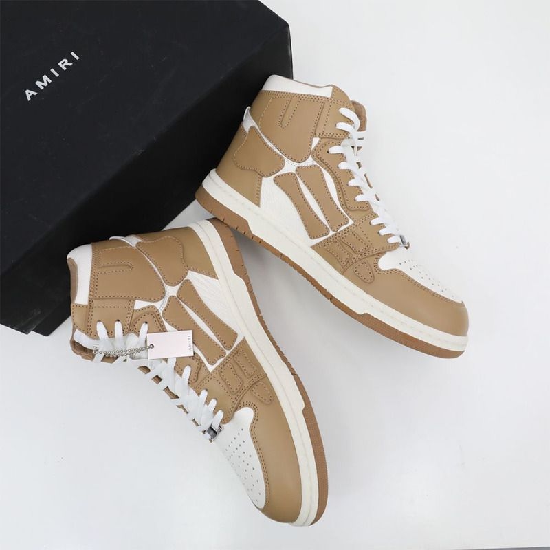 Amiri Skel-Top Hi Sneaker Brown/White