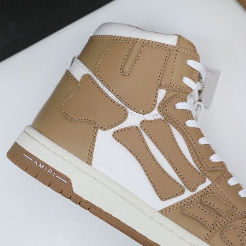 Amiri Skel-Top Hi Sneaker Brown/White