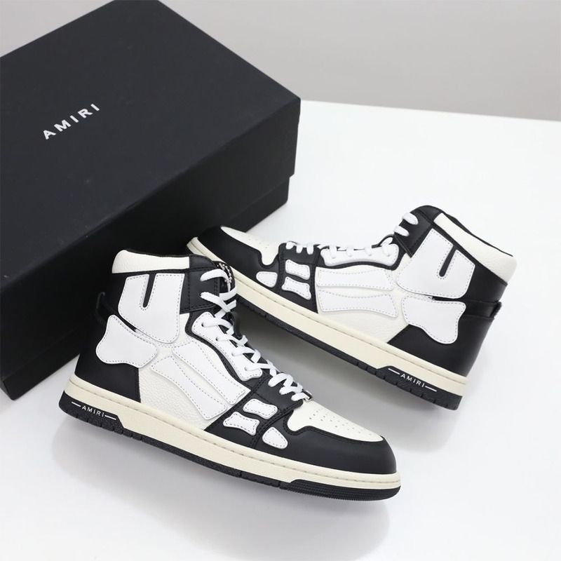 Amiri Skel-Top Hi Sneaker White/Black