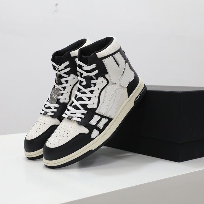 Amiri Skel-Top Hi Sneaker White/Black