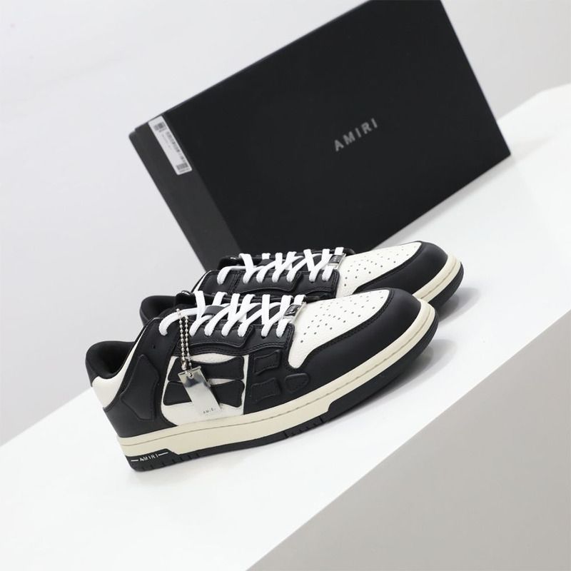 Amiri Skel-Top Low Sneaker Black/White