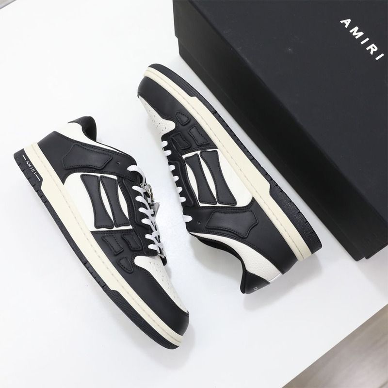 Amiri Skel-Top Low Sneaker Black/White