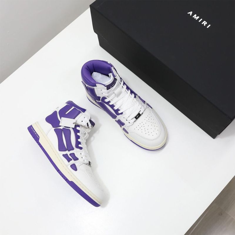 Amiri Skel-Top Hi Sneaker Purple/White