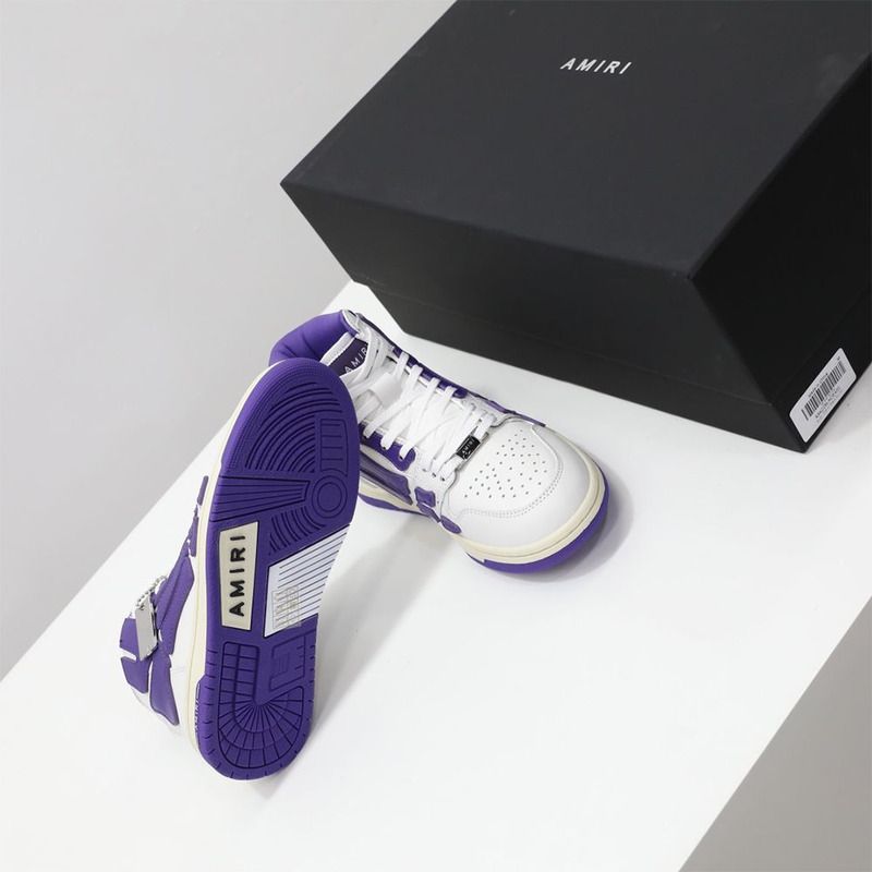 Amiri Skel-Top Hi Sneaker Purple/White