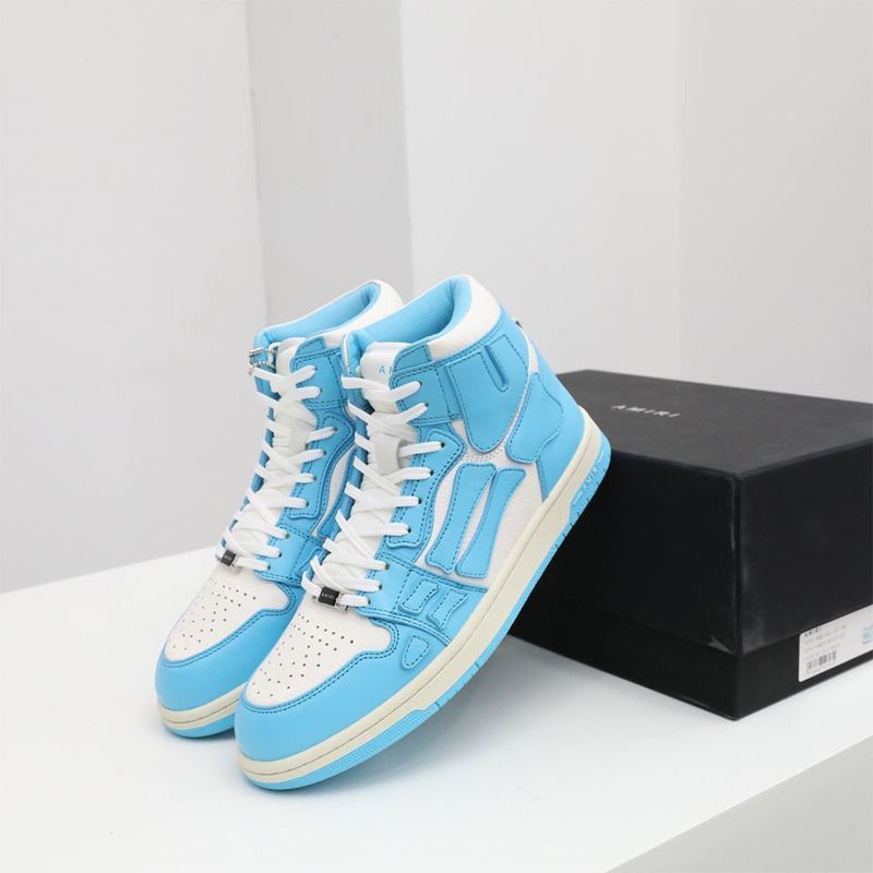 Amiri Skel-Top Hi Sneaker Blue/White