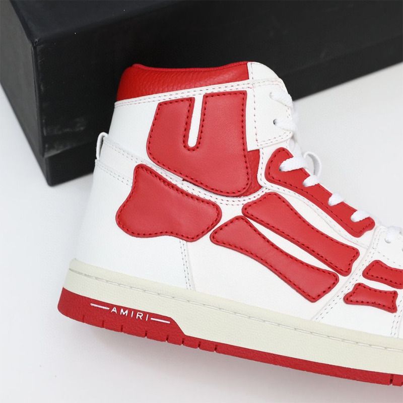 Amiri Skel-Top Hi Sneaker Red/White