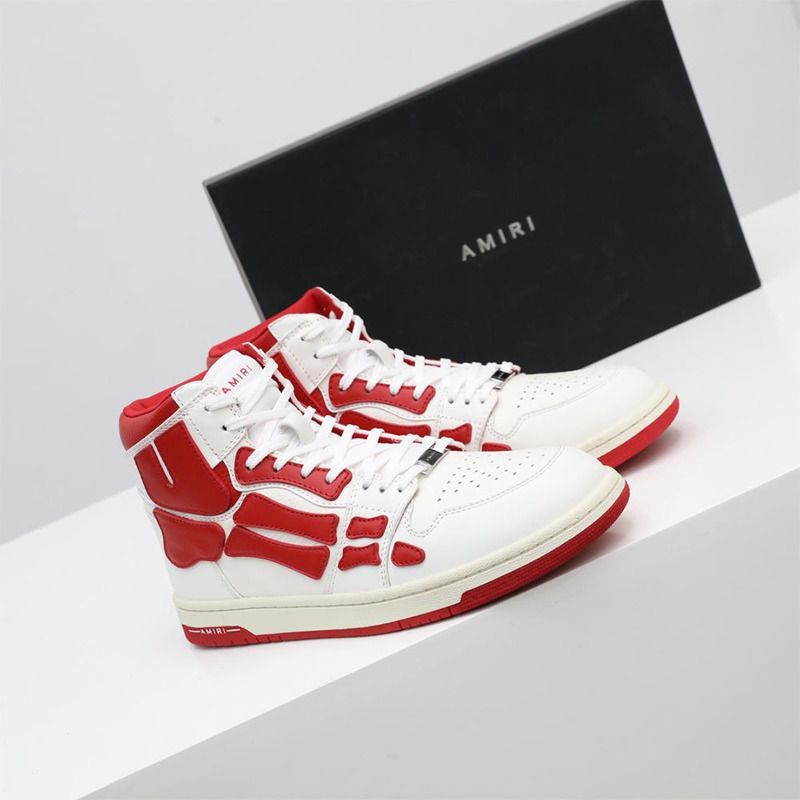 Amiri Skel-Top Hi Sneaker Red/White