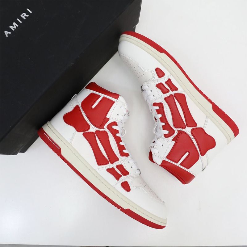 Amiri Skel-Top Hi Sneaker Red/White