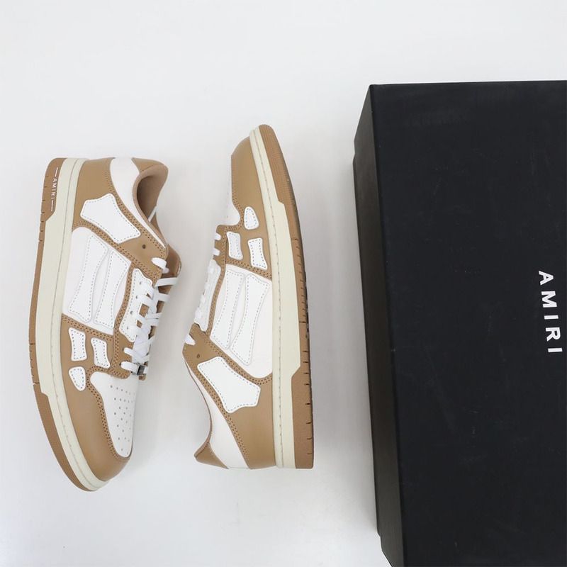 Amiri Skel-Top Low Sneaker Brown/White