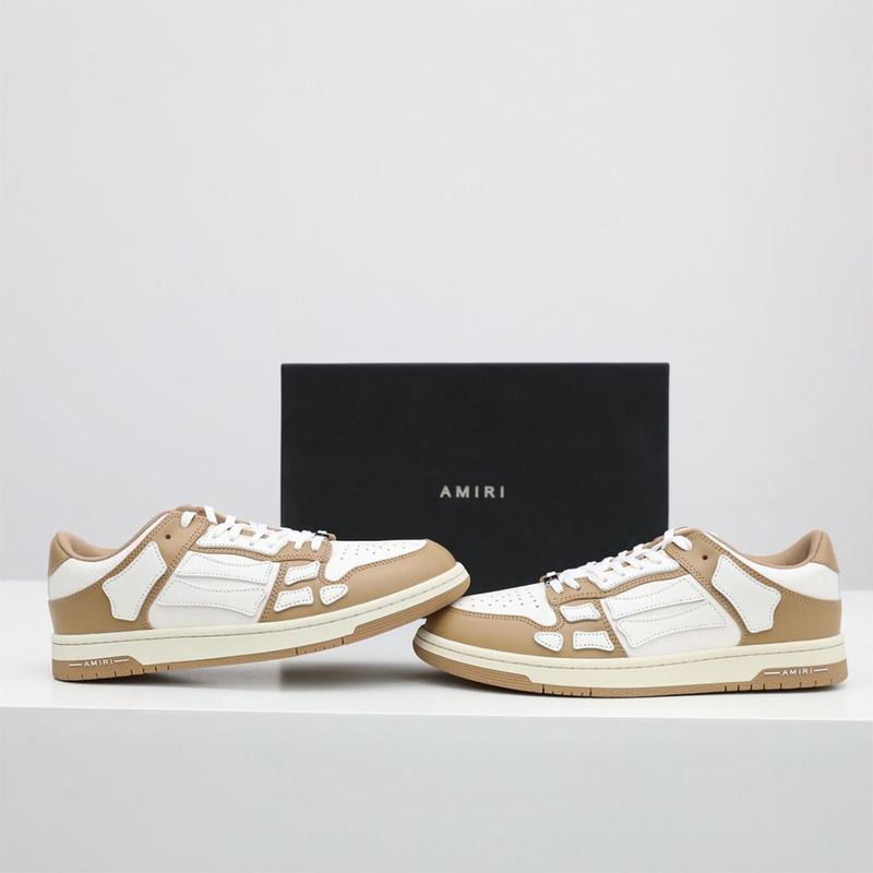 Amiri Skel-Top Low Sneaker Brown/White