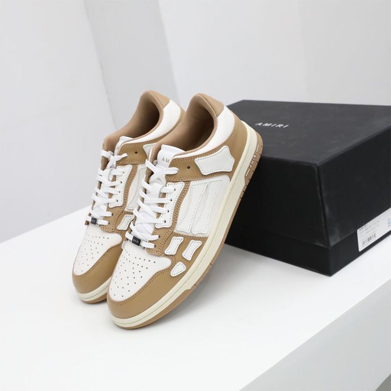 Amiri Skel-Top Low Sneaker Brown/White