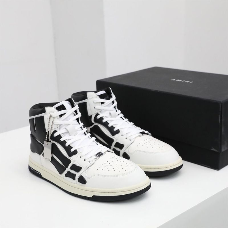 Amiri Skel-Top Hi Sneaker Black/White