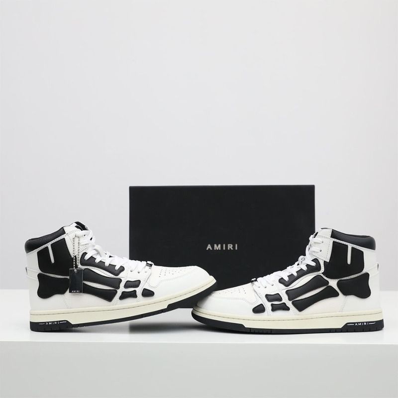 Amiri Skel-Top Hi Sneaker Black/White