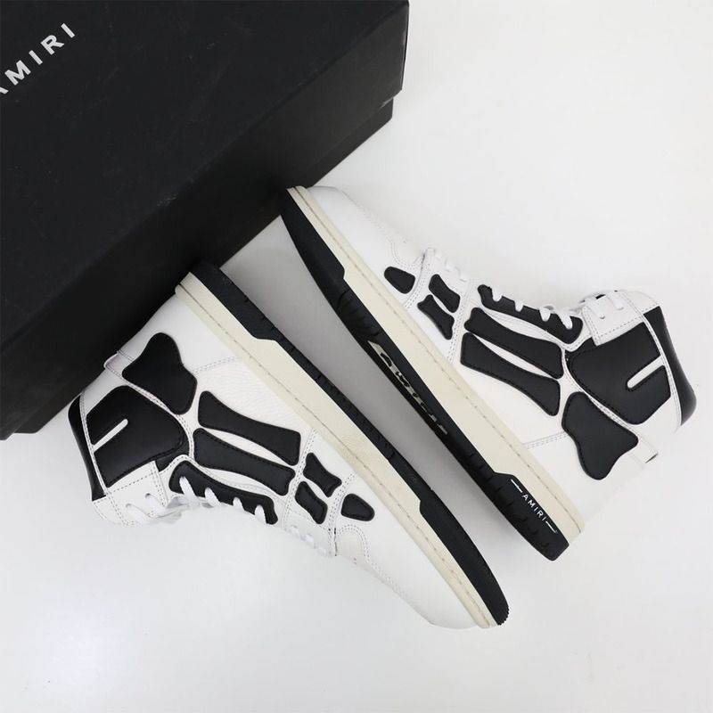 Amiri Skel-Top Hi Sneaker Black/White