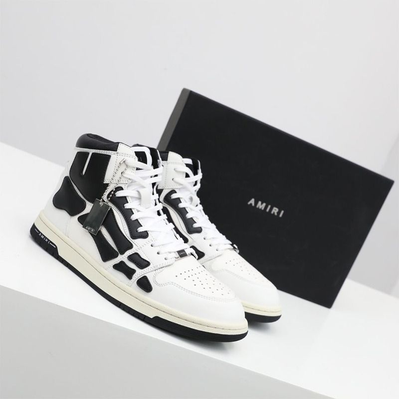 Amiri Skel-Top Hi Sneaker Black/White