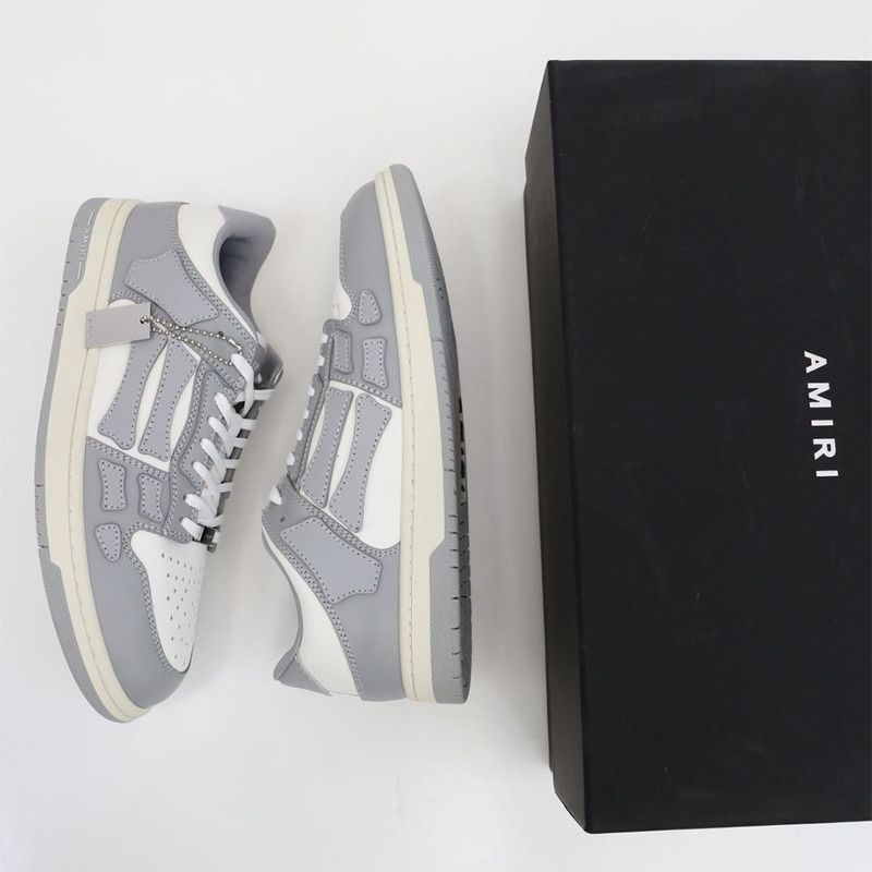 Amiri Skel-Top Low Sneaker Gray/White