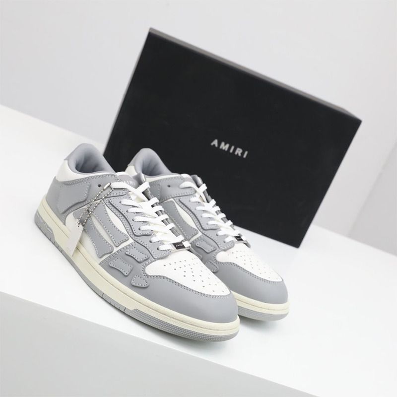 Amiri Skel-Top Low Sneaker Gray/White