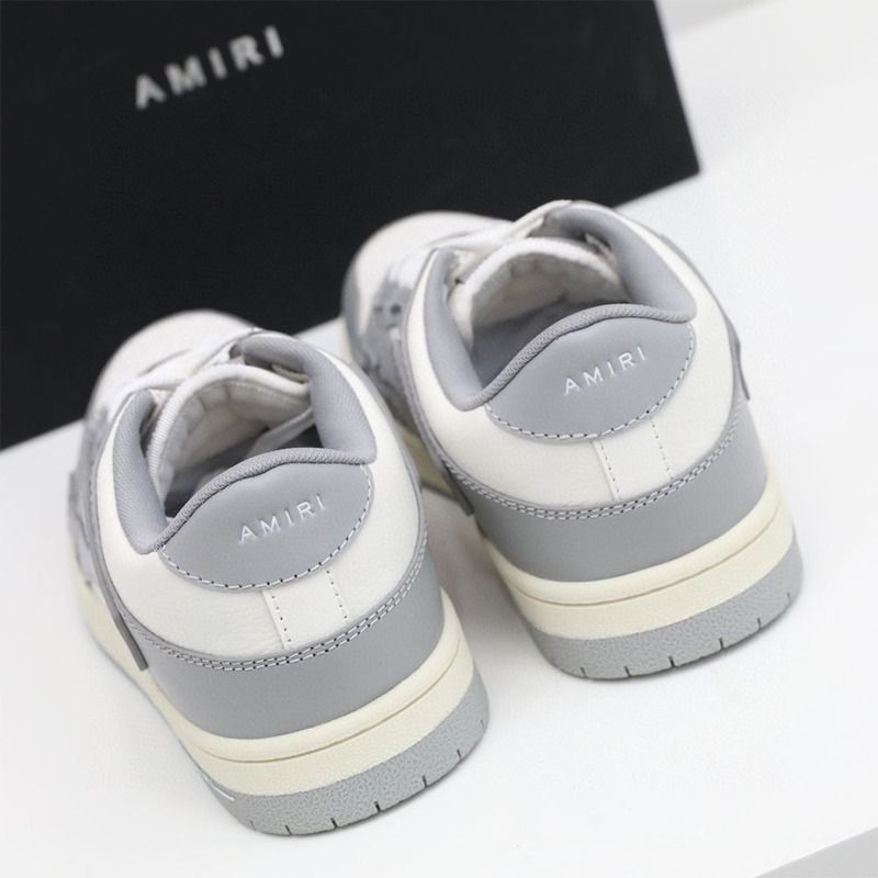 Amiri Skel-Top Low Sneaker Gray/White