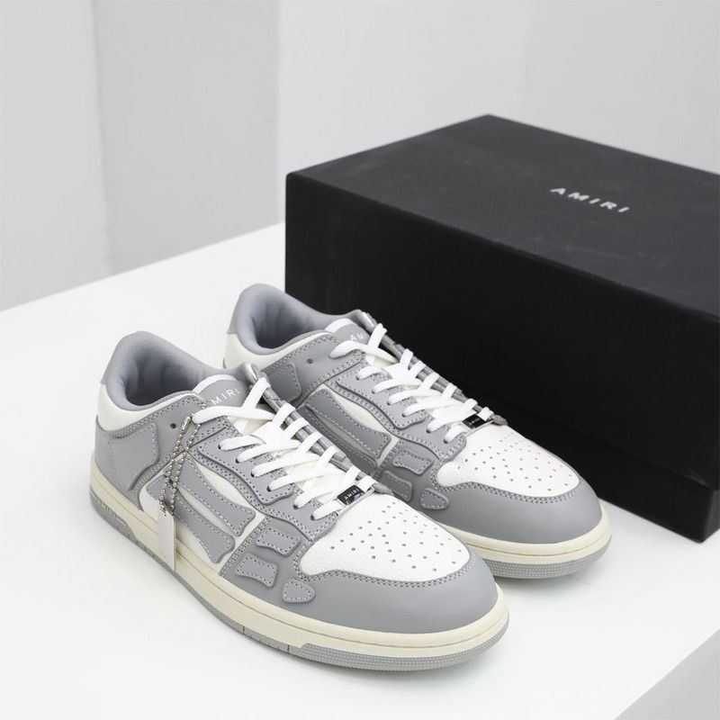 Amiri Skel-Top Low Sneaker Gray/White