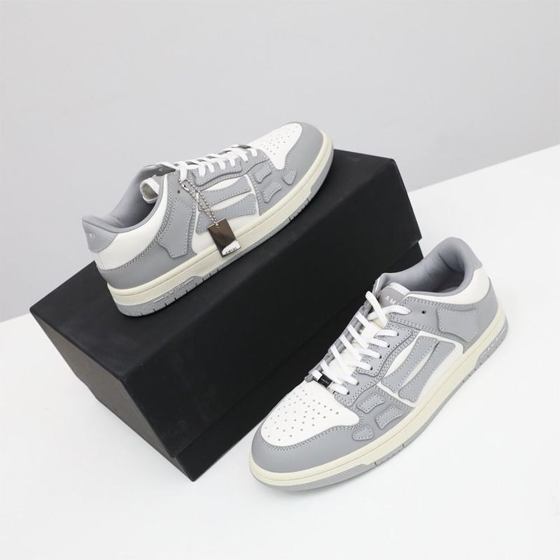 Amiri Skel-Top Low Sneaker Gray/White