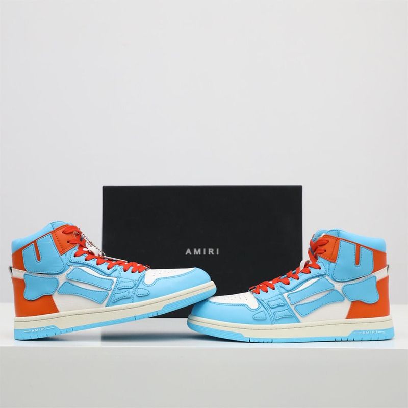 Amiri Skel-Top Hi Sneaker Blue/Orange