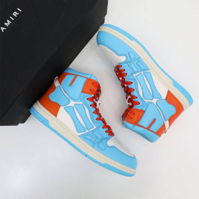 Amiri Skel-Top Hi Sneaker Blue/Orange