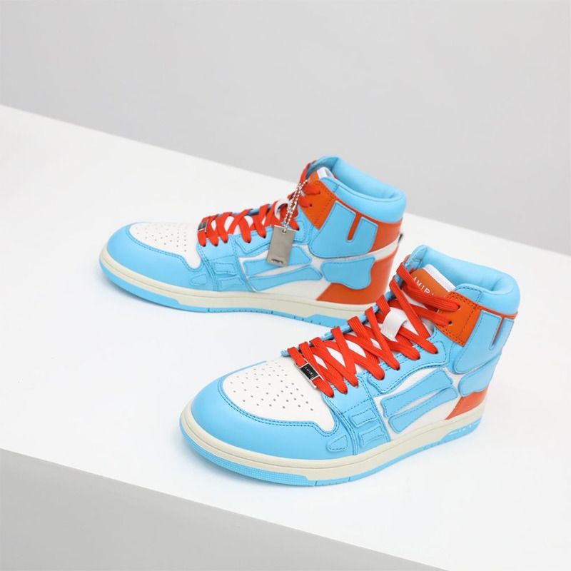 Amiri Skel-Top Hi Sneaker Blue/Orange