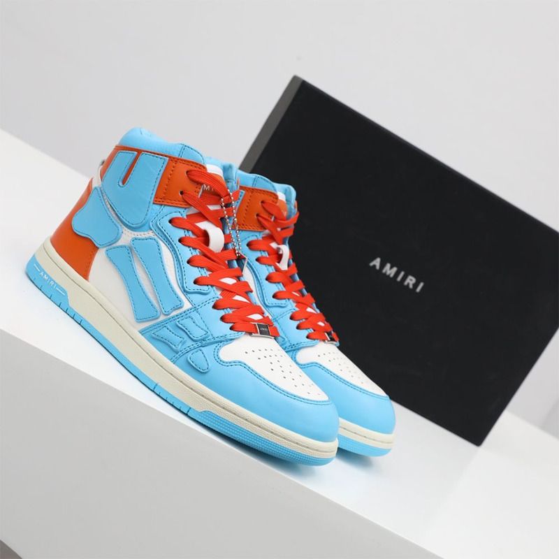 Amiri Skel-Top Hi Sneaker Blue/Orange