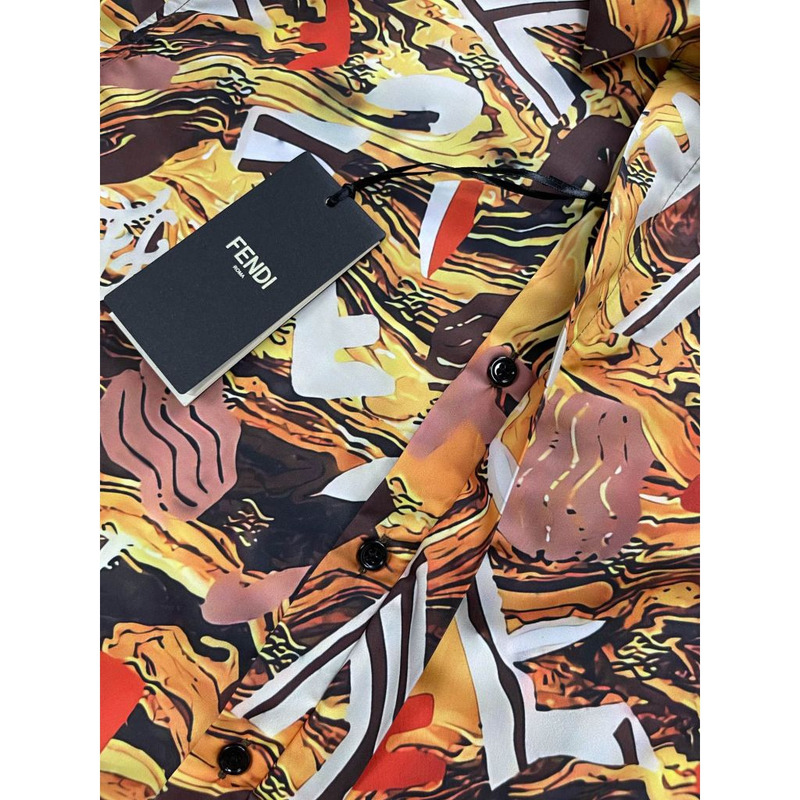 F**di logo printed shirt