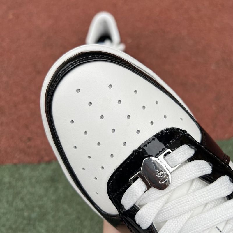 Bape Bapesta White Black Star Low Sneakers