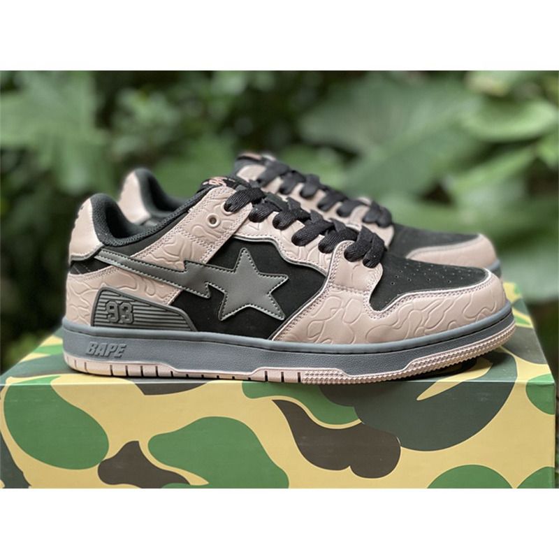 Bapesta Solebox Black Star Sneaker In Pink