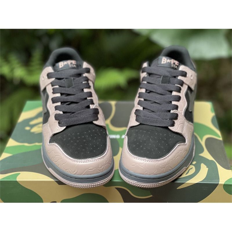 Bapesta Solebox Black Star Sneaker In Pink