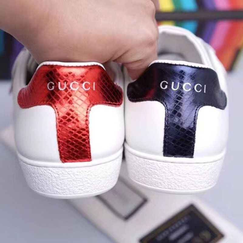 G*u*i new ace embroidered patch sneakers