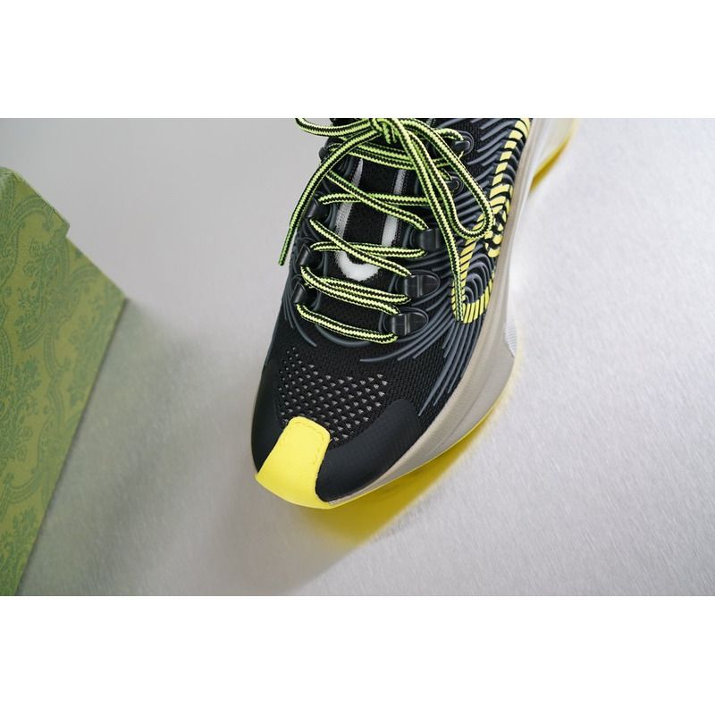 G*u*i run black yellow sneakers