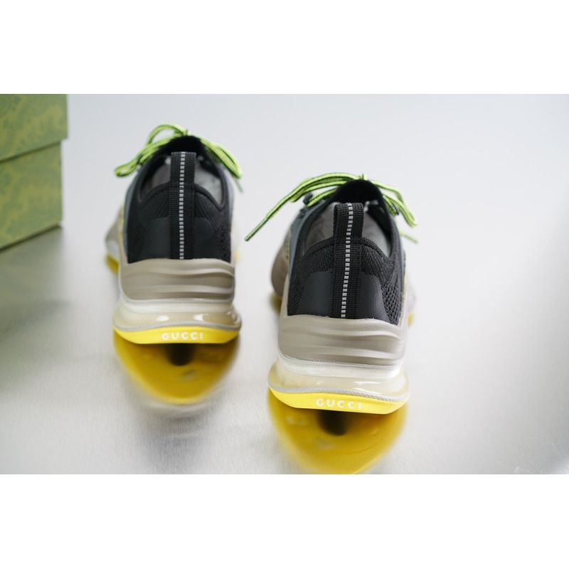 G*u*i run black yellow sneakers