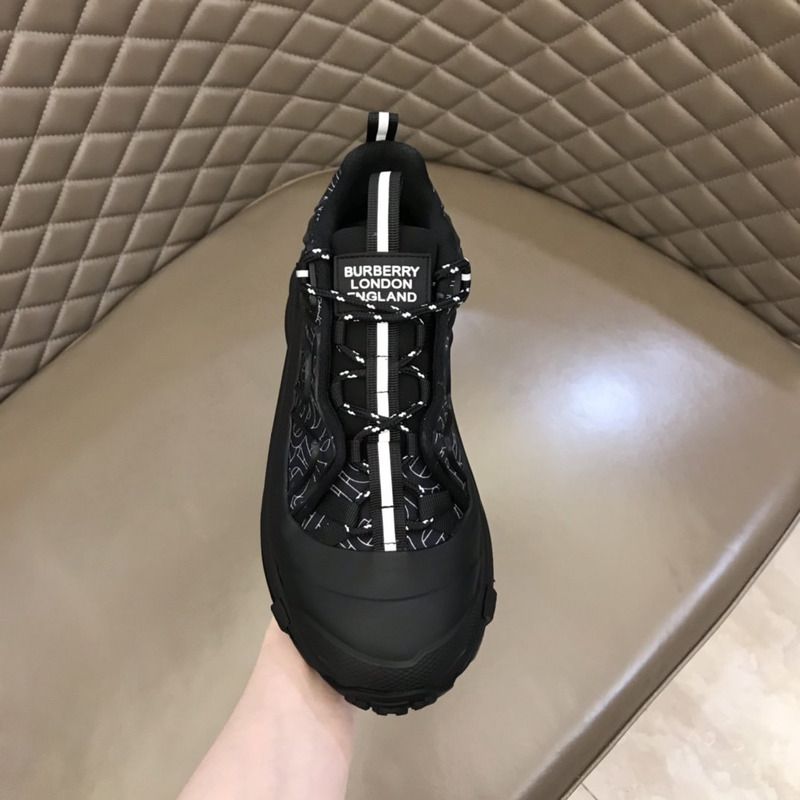 B**rry monogram print nylon arthur sneakers black