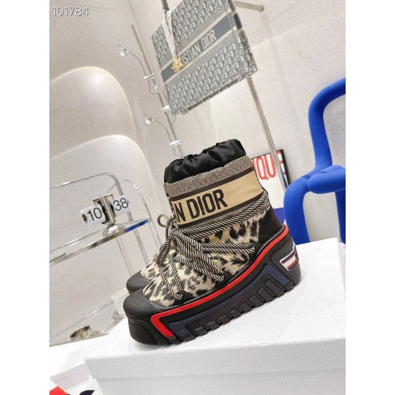 D*or alps snow ankle boot beige multicolor mizza shiny nylon