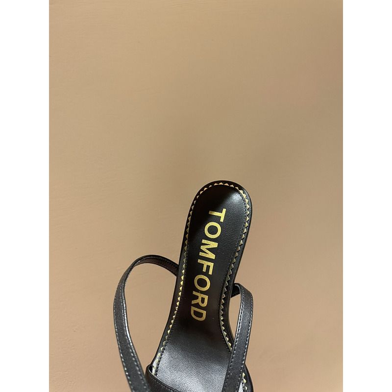 Tom Ford Black PADLOCK SANDALS