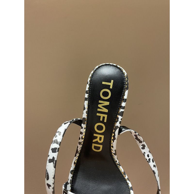 Tom Ford Cow pattern PADLOCK SANDALS