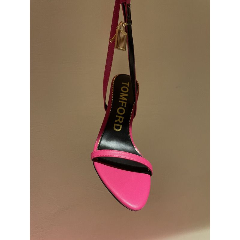 TOM FORD  PADLOCK POINTY NAKED SANDAL IN PINK