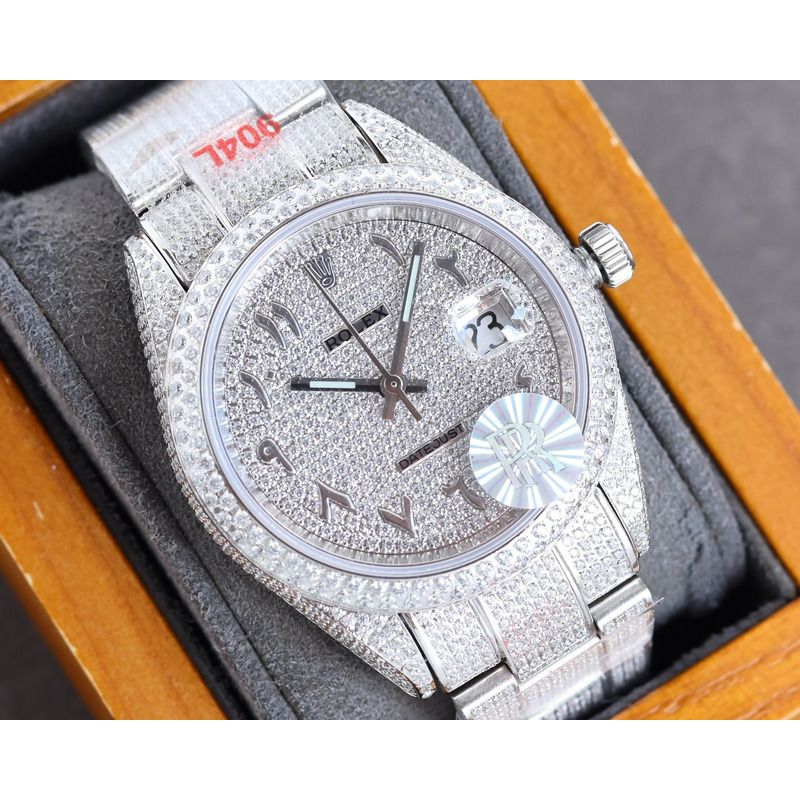 LUXURY QUALITY ROLEX Gypsophila Watch Set with Top Swarovski Diamonds