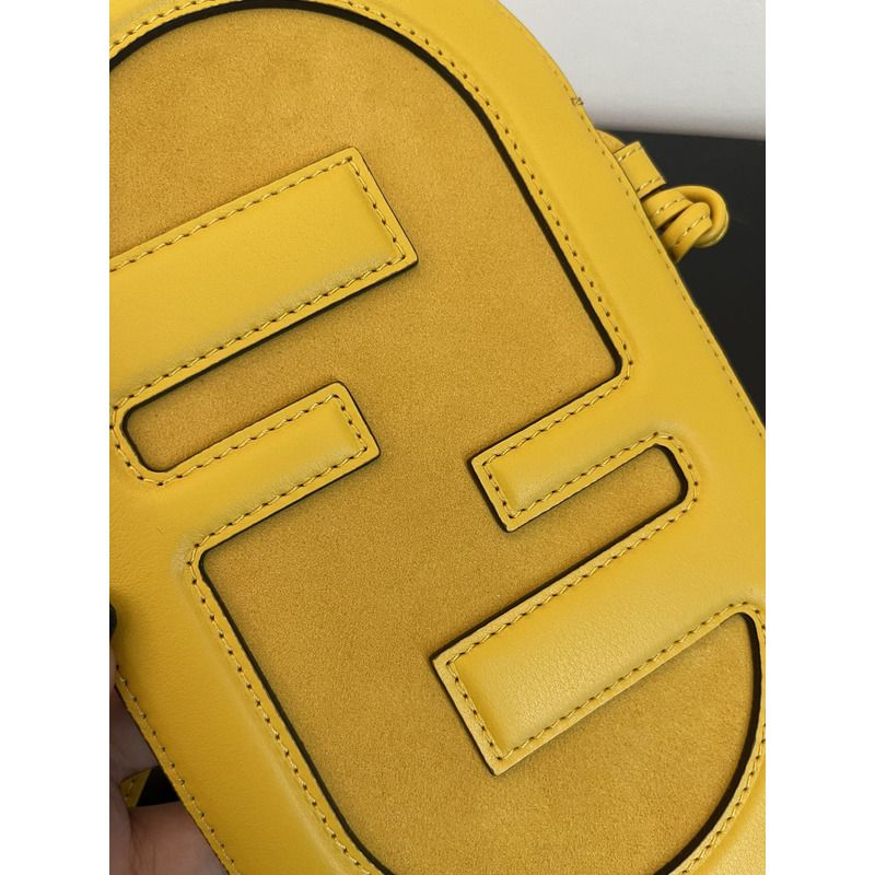 F**di o’lock phone purse yellow