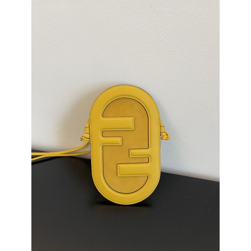 F**di o’lock phone purse yellow