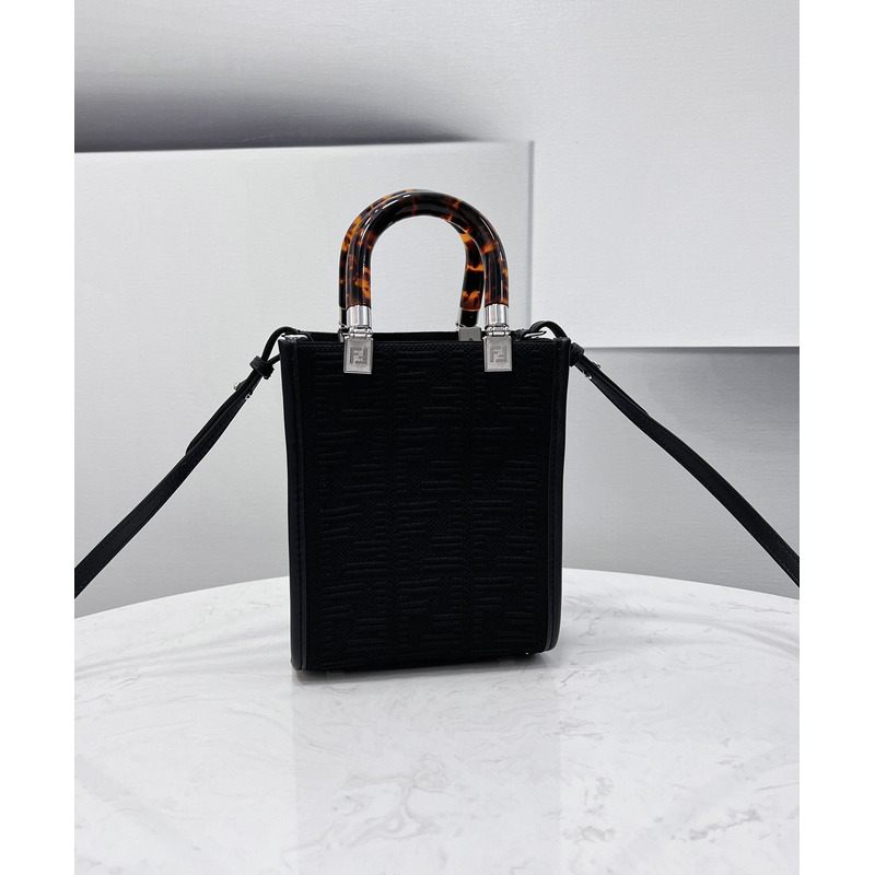 F**di sunshine mini shoulder bag black