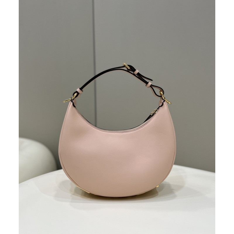 F**di small  F**digraphy pale leather bag pink