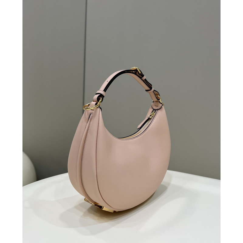 F**di small  F**digraphy pale leather bag pink